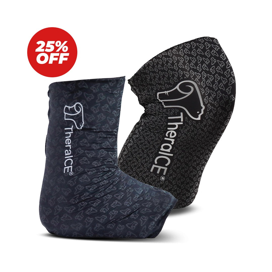 TheraICE Lower Body PRO Recovery Bundle - Knee Sleeve PRO & Ankle Sleeve PRO