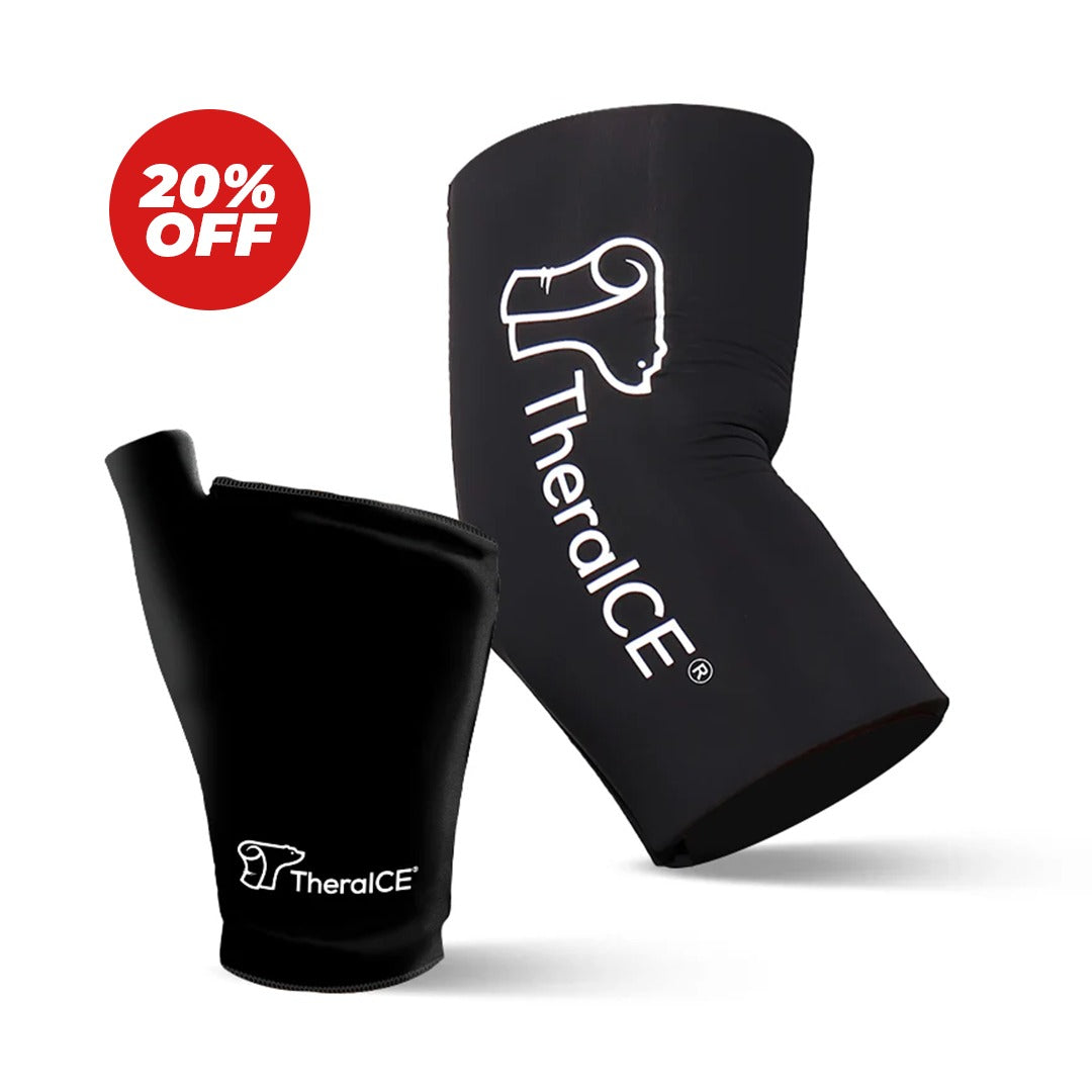 TheraICE Upper Body Recovery Bundle - Wrist Ice Pack & Elbow Sleeve